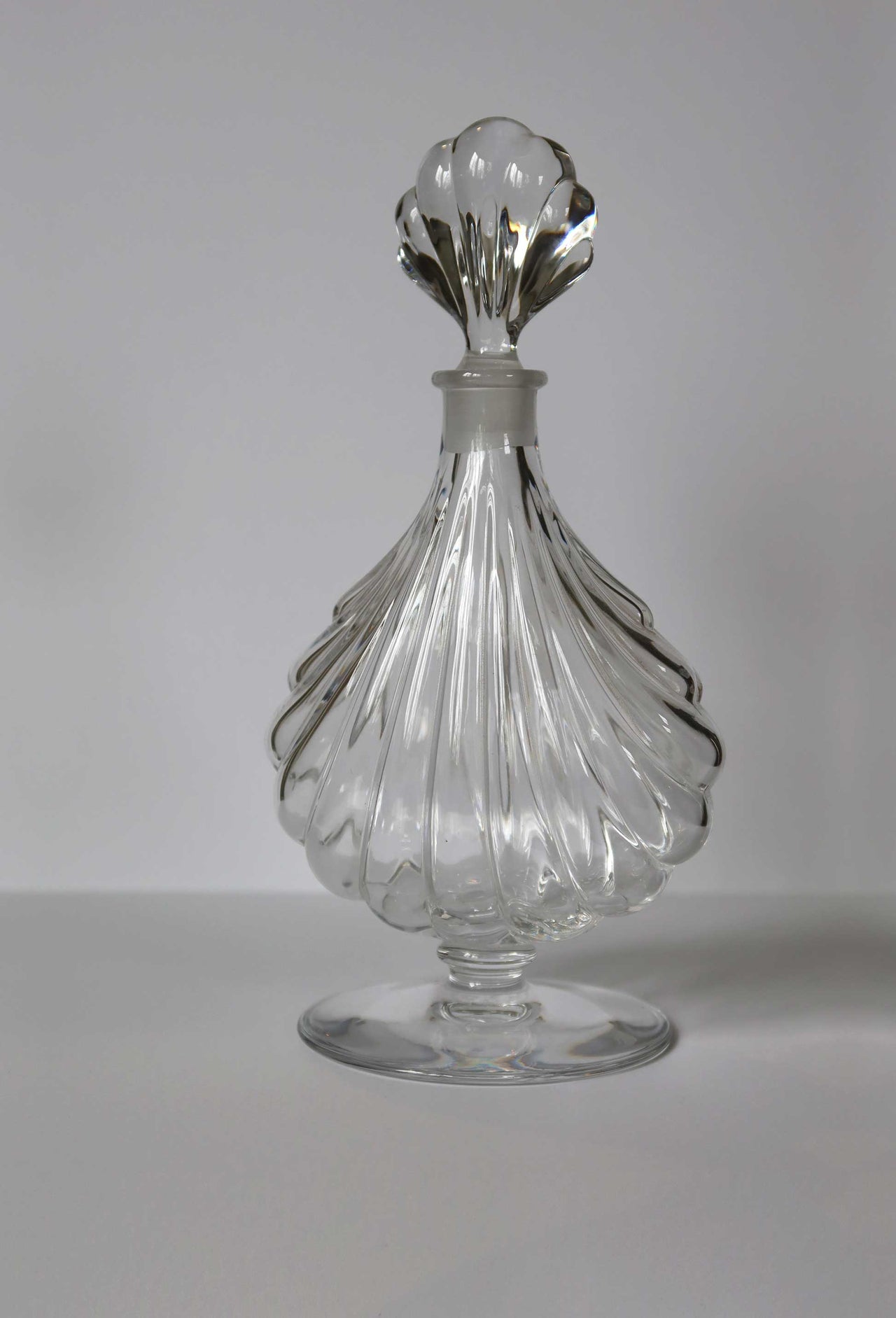 Baccarat Crystal Primevere Seashell Perfume Bottle